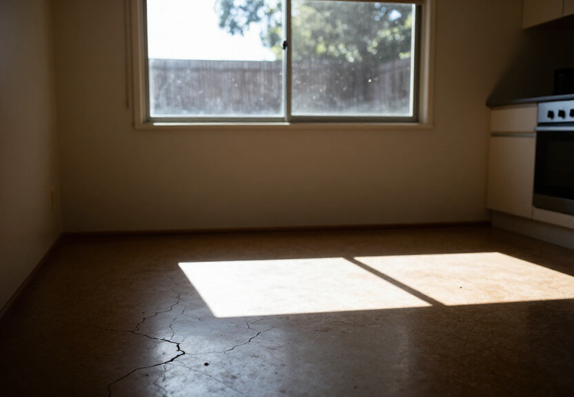 Termite damage in a Kurnell home before treatment