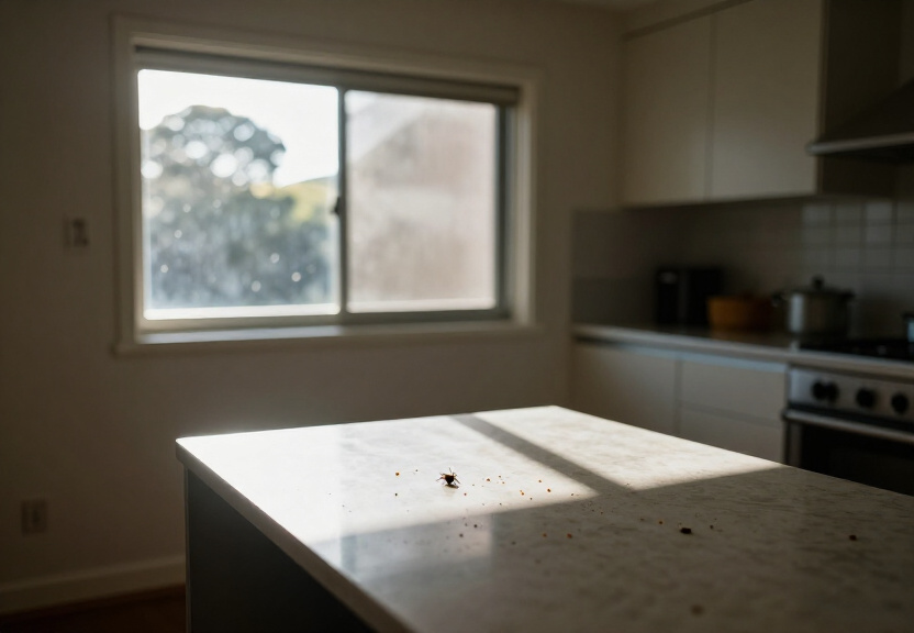 Termite mud tubes on a Kurnell property before intervention